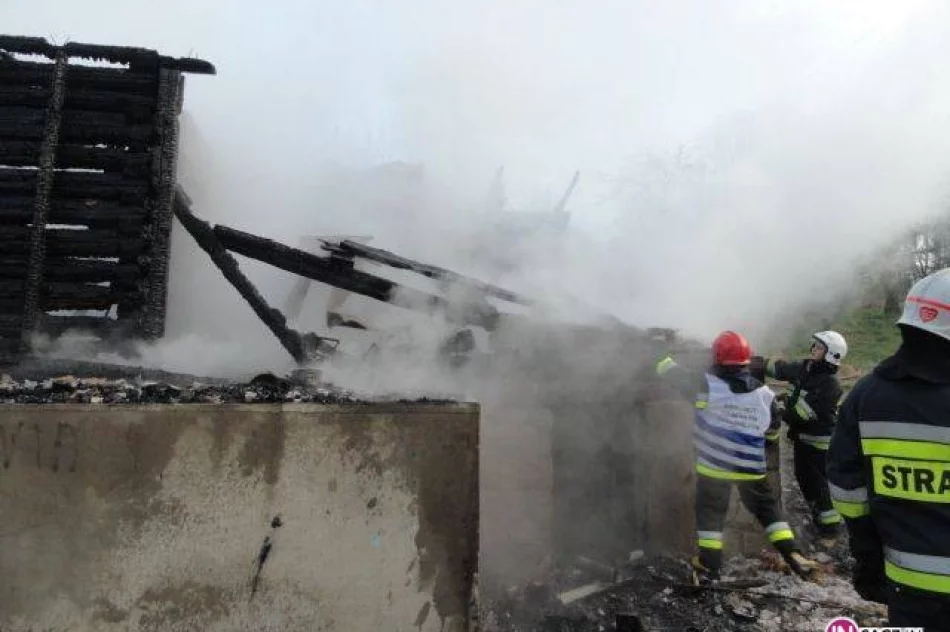 Witowice Dolne - pożar pustostanu - zdjęcie 4