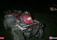Quad zderzył się w nocy z samochodem. Mężczyzna był kompletnie pijany - zdjęcie główne