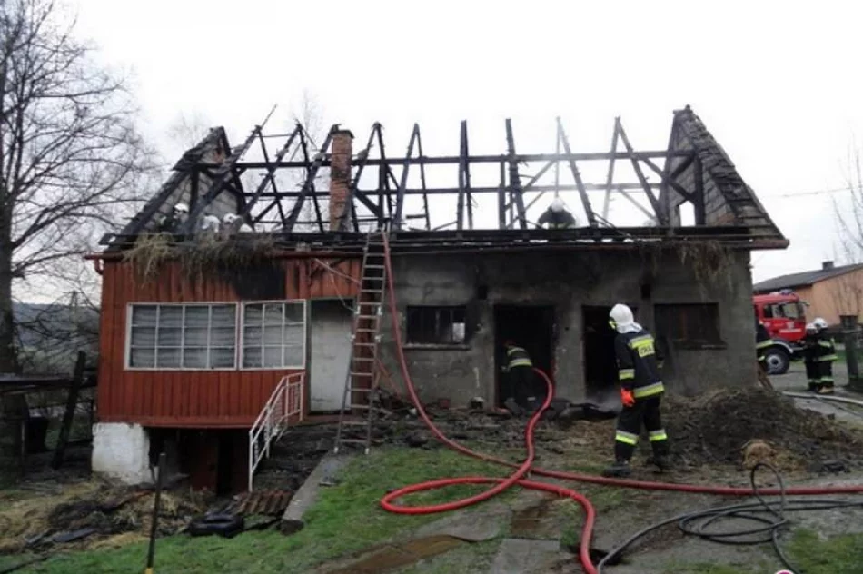 Spłonął budynek gospodarczych - pożar gasiło 40 strażaków - zdjęcie 2