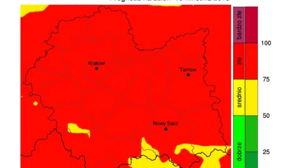 Duże zanieczyszczenie powietrza w regionie - zdjęcie 1