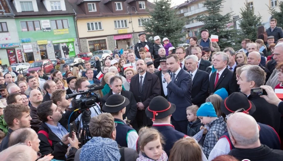 Prezydentura aktywna, odważna, ale rozważna - mówił Andrzej Duda w Limanowej - zdjęcie 1