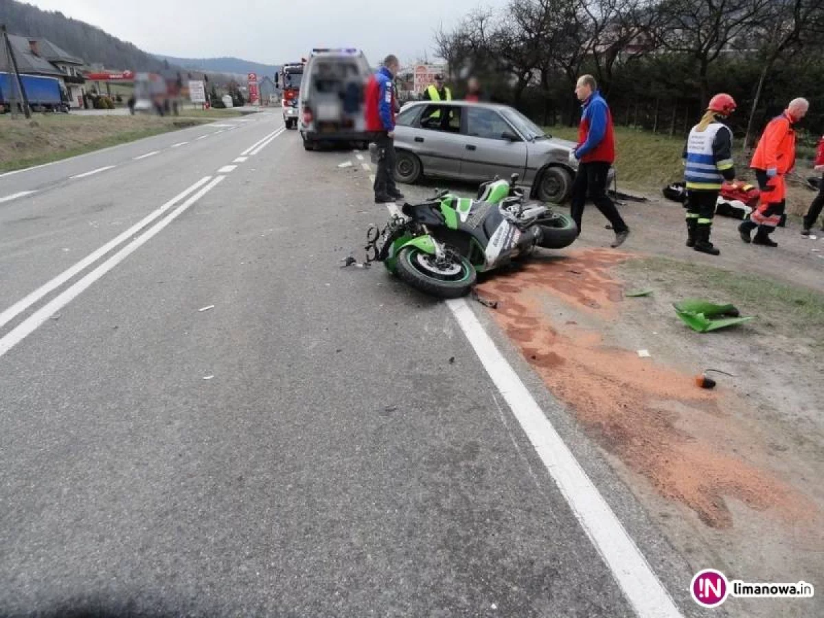 Pierwsze wypadki motocyklistów- policjanci apelują o rozwagę