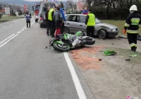 Już trzy wypadki motocyklistów. Liczne i ciężkie urazy 27-latka - zdjęcie główne
