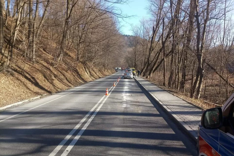 Samochód wypadł z drogi i dachował - zdjęcie 5