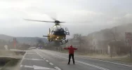 Zderzenie samochodu z motocyklem. Śmigłowiec na pomoc poszkodowanemu - zdjęcie 2
