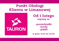 Punkt Tauronu ogranicza działalność do trzech dni w tygodniu - zdjęcie główne