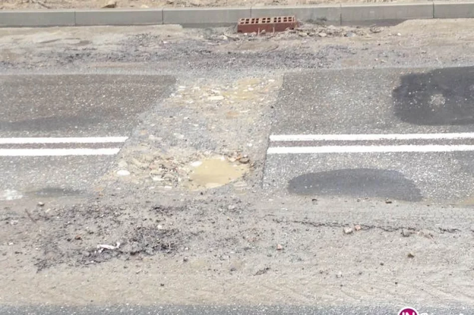 Głębokie przełomy w jezdni - kolejne utrudnienia na DK 28 - zdjęcie 3