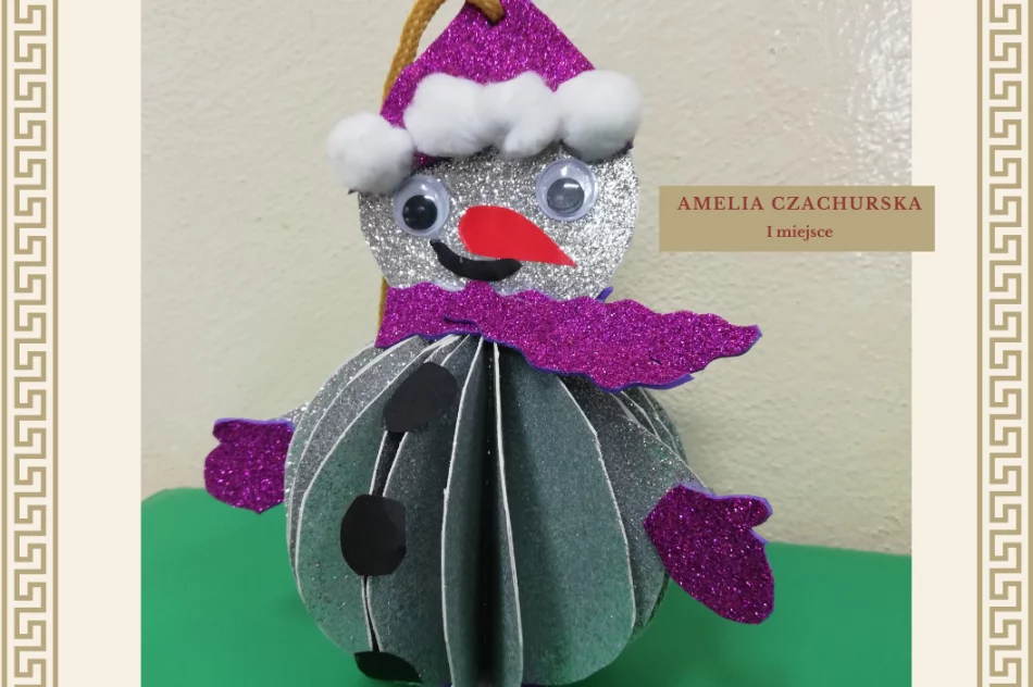 Wyniki I Gminnego Konkursu Plastycznego „Na choince ozdób wiele" - zdjęcie 3