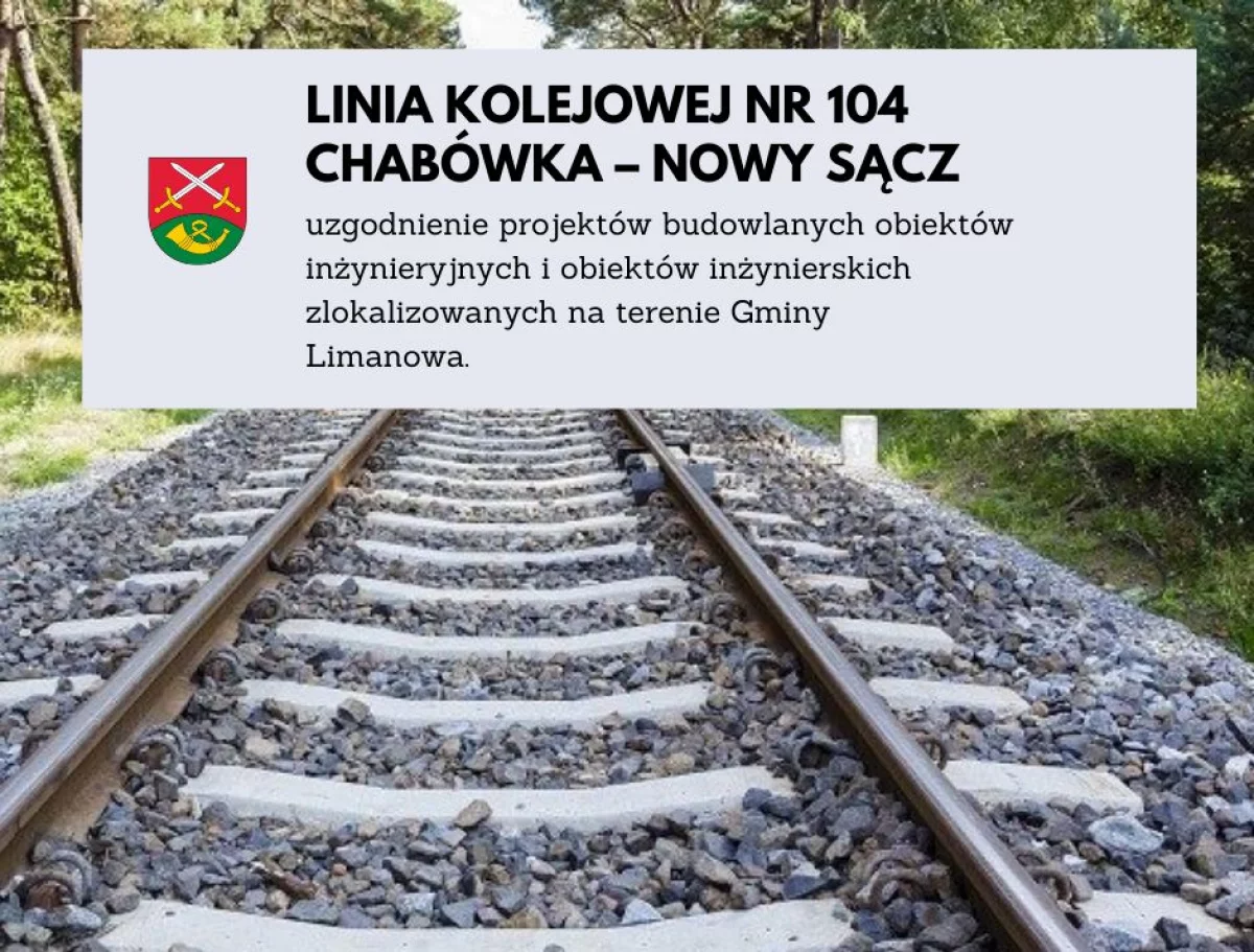 Kolejny etap modernizacji istniejącej linii kolejowej nr 104 Chabówka – Nowy Sącz 