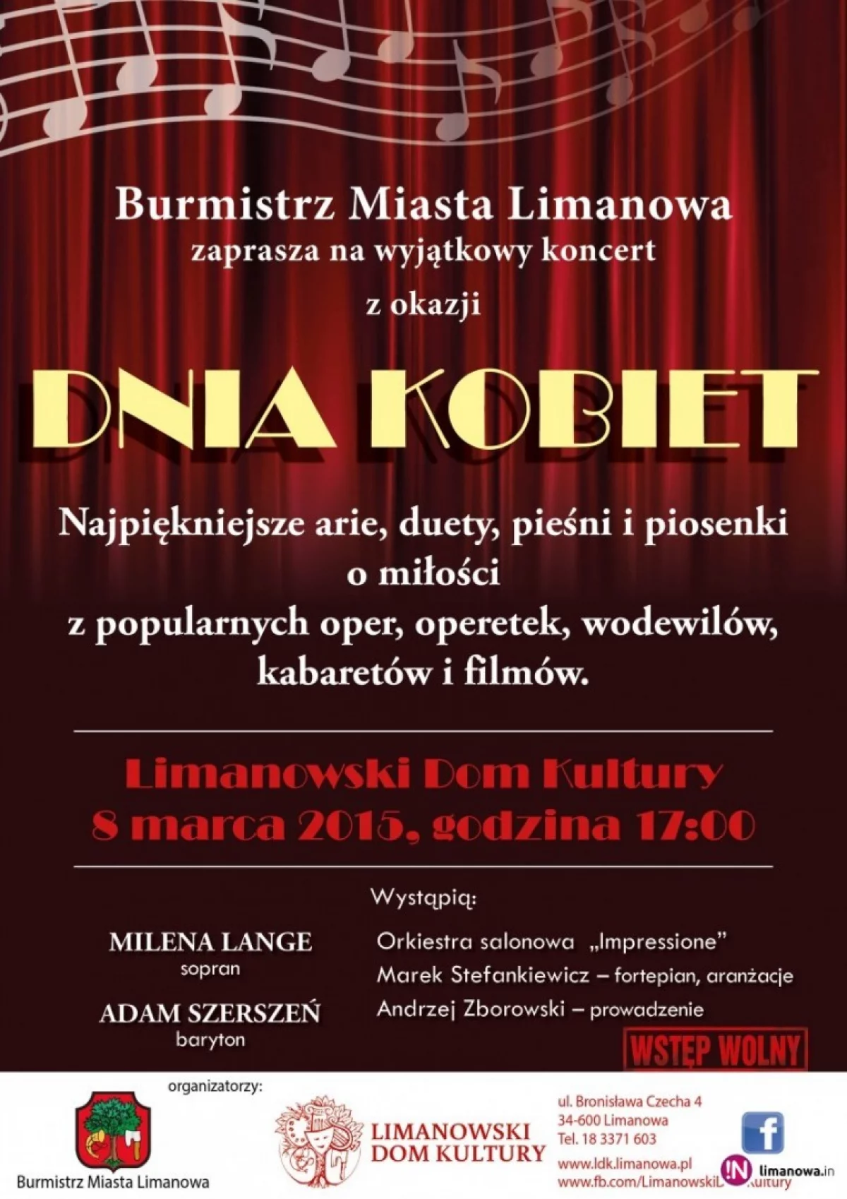 W niedzielę koncert z okazji Dnia Kobiet