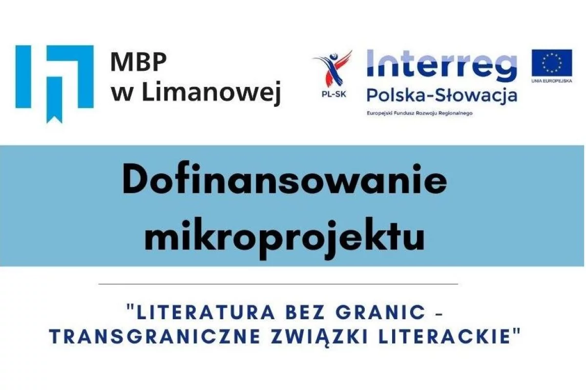 Miejska Biblioteka Publiczna w Limanowej uzyskała dofinansowanie mikroprojektu