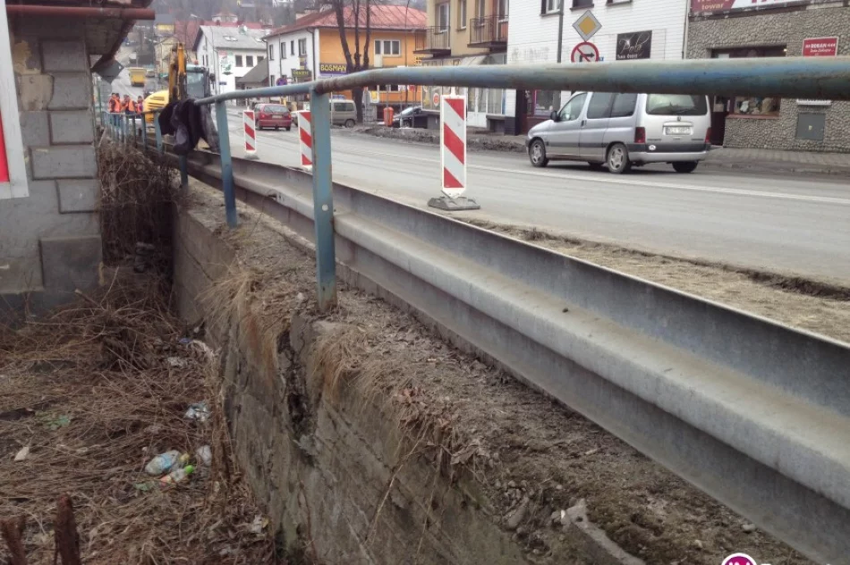 Remont muru oporowego i chodnika przy DK28 - zdjęcie 3