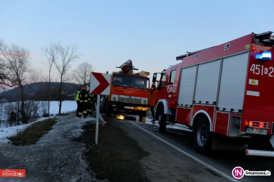 Pożar ciężarówki na 'krajówce'. 3 tys. zł strat - zdjęcie 3