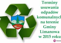 Gospodarka odpadami komunalnymi w gminie Limanowa - 2015 - zdjęcie główne