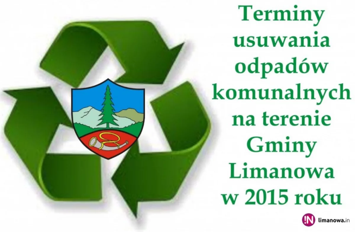 Gospodarka odpadami komunalnymi w gminie Limanowa - 2015