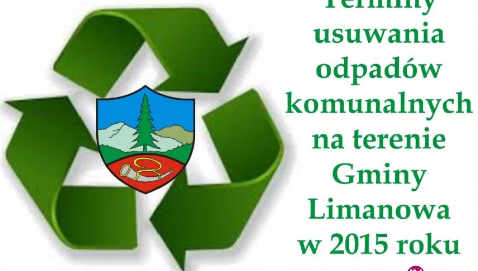 Gospodarka odpadami komunalnymi w gminie Limanowa - 2015 - zdjęcie 1