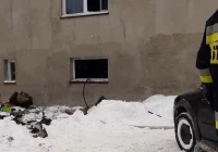 Strażak gasił pożar w czasie wolnym od służby - zdjęcie główne