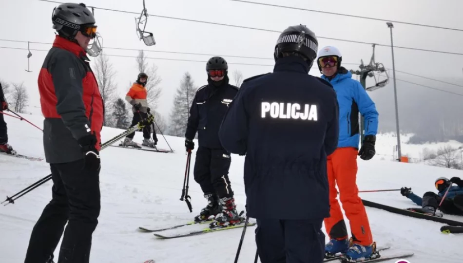 Limanowska policja rozpoczęła akcję 'Bezpieczne ferie' - zdjęcie 1