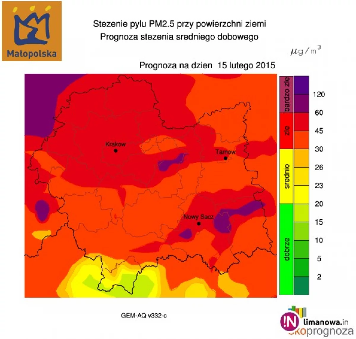 Uwaga na zanieczyszczone powietrze