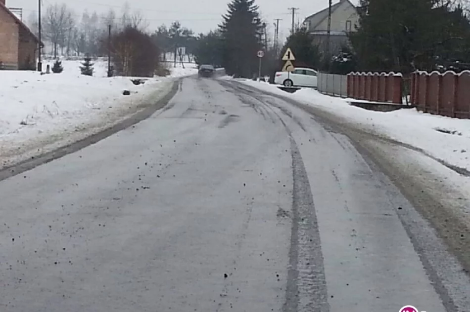 Problemy kierowców na podjazdach - ale tylko do granicy powiatu - zdjęcie 2