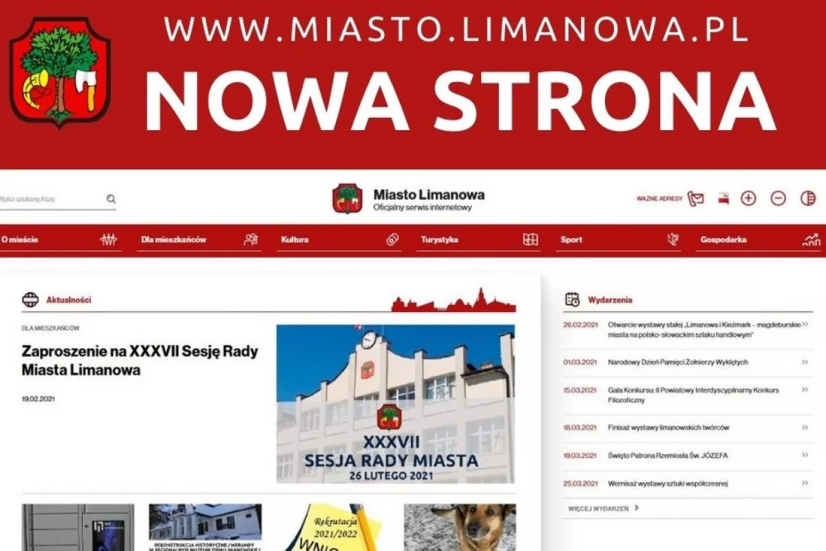 Strona internetowa Miasta Limanowa w nowej odsłonie!