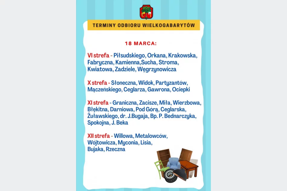 W marcu odbiór wielkogabarytów – UWAGA wcześniej konieczne jest zgłoszenie odpadów do odbioru - zdjęcie 4