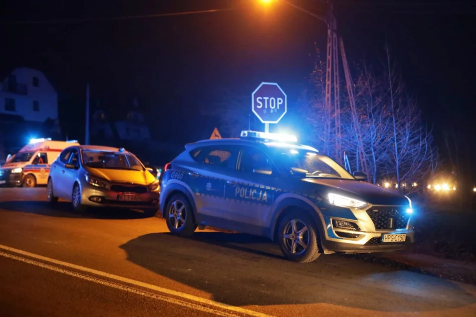 Zderzenie osobówki z samochodem dostawczym - zdjęcie 2