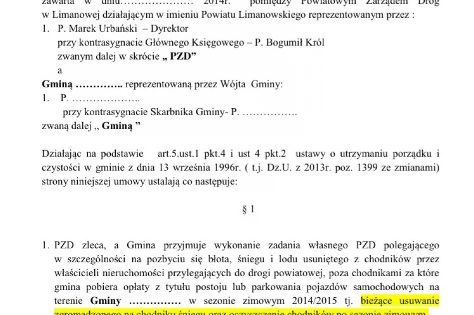 W umowie 'zadanie własne', a batalia o odśnieżanie trwa od lat - zdjęcie 2