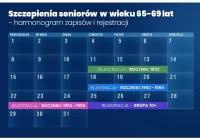 Znany harmonogram rejestracji szczepień dla osób w wieku od 65 do 69 lat - zdjęcie główne