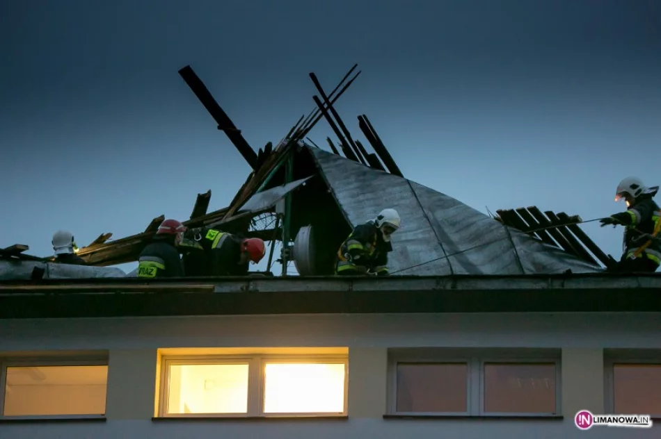 Wiatr zerwał dach z budynku handlowego (video) - zdjęcie 4