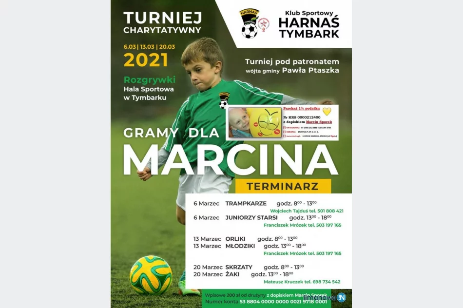 Ponownie powalczą dla Marcinka. Gościem specjalnym Franciszek Smuda. - zdjęcie 2