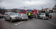 Zderzenie trzech samochodów na 'krajówce' - zdjęcie 2