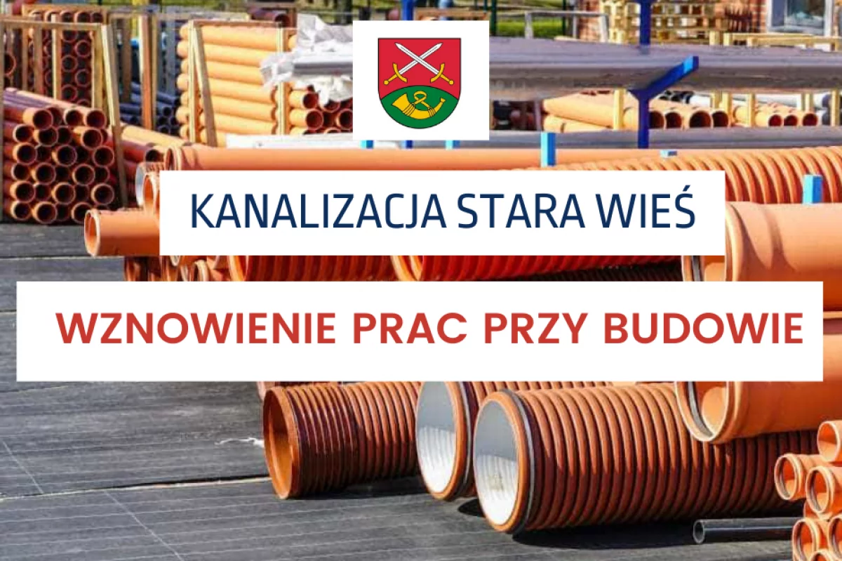 Gmina wznawia prace przy kanalizacji