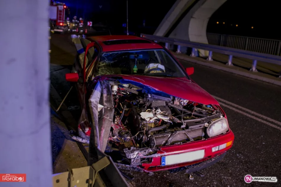 Samochód wbił się w barierę, cudem nie doszło do tragedii - zdjęcie 3