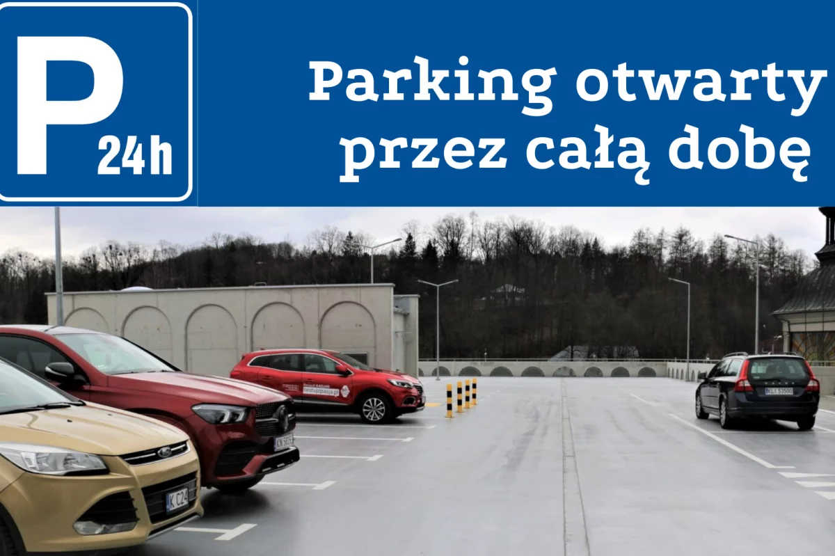 Parking przy Bazylice otwarty całą dobę