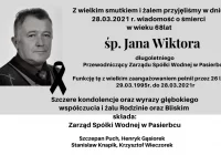 Kondolencje z powodu śmierci Jana Wiktora  - zdjęcie główne