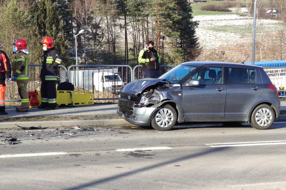 Zderzenie pojazdów na DK28 - zdjęcie 2