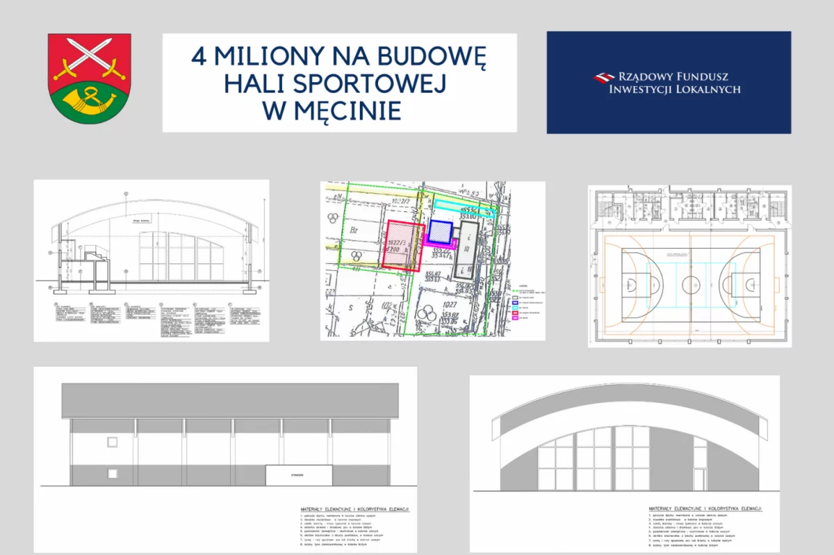 4 miliony na budowę hali sportowej przy Szkole Podstawowej nr 1 w Męcinie 
