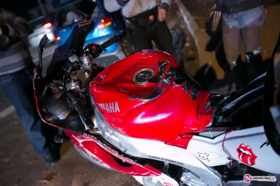 Zderzenie motocykla z matizem - zdjęcie 2