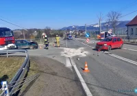 Trzy kolizje na drogach powiatu - zdjęcie główne