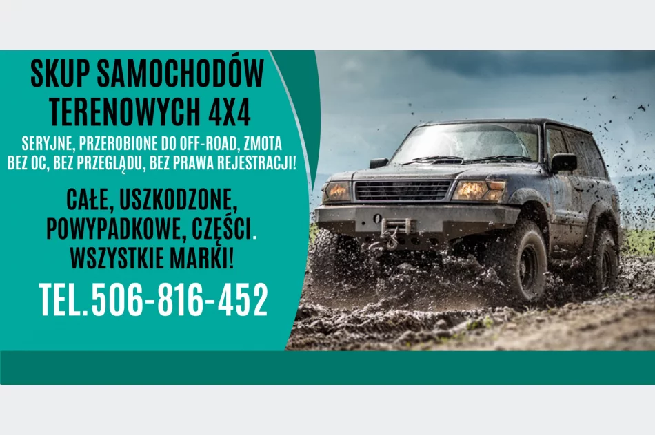 SKUP samochodów TERENOWYCH 4X4! Patrol, Vitara, SAMURAI, Pajero, Terrano... itp... - zdjęcie 1