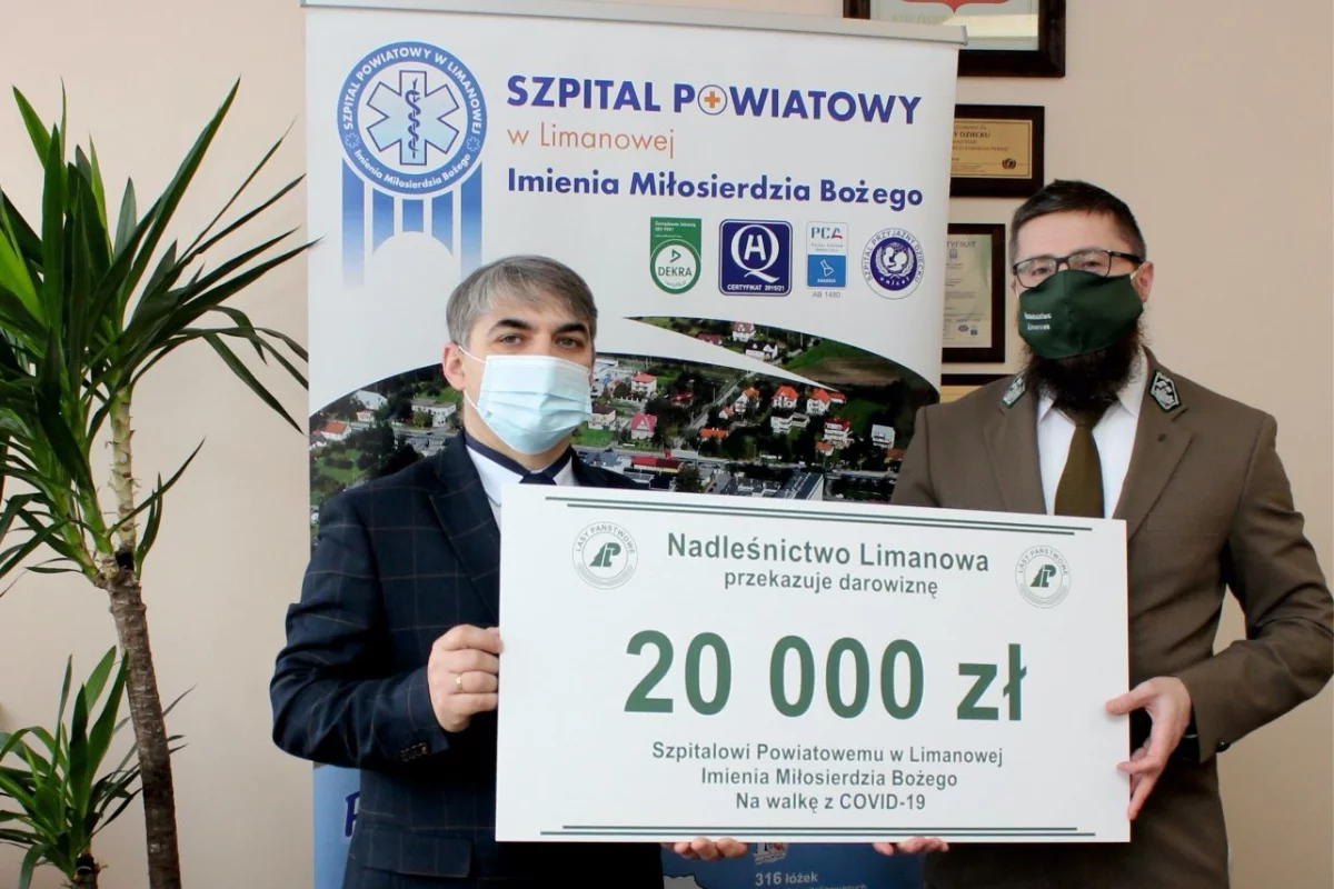 Szpital otrzymał pieniądze od nadleśnictwa