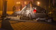 19-latek złamał samochód na ogrodzeniu - zdjęcie 3