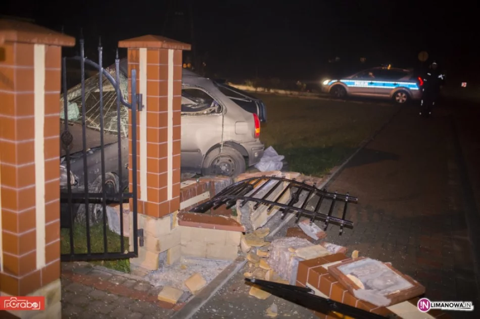 19-latek złamał samochód na ogrodzeniu - zdjęcie 4
