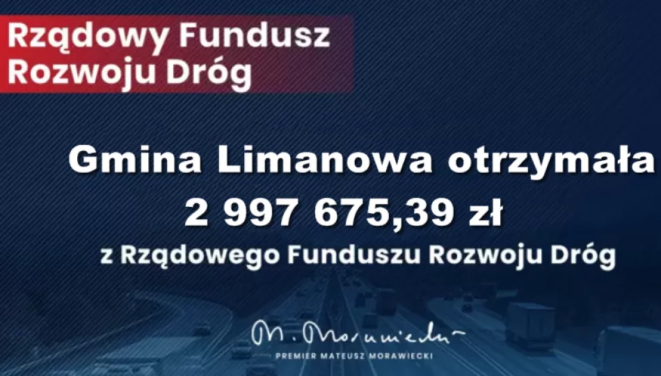 Prawie 3 miliony złotych pozyskanego dofinansowania na gminne drogi! - zdjęcie 1