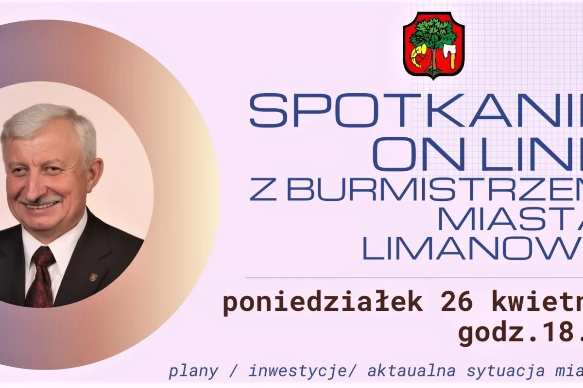 Zapraszamy na kolejny czat z Burmistrzem – poniedziałek 26 kwietnia godz. 18:00