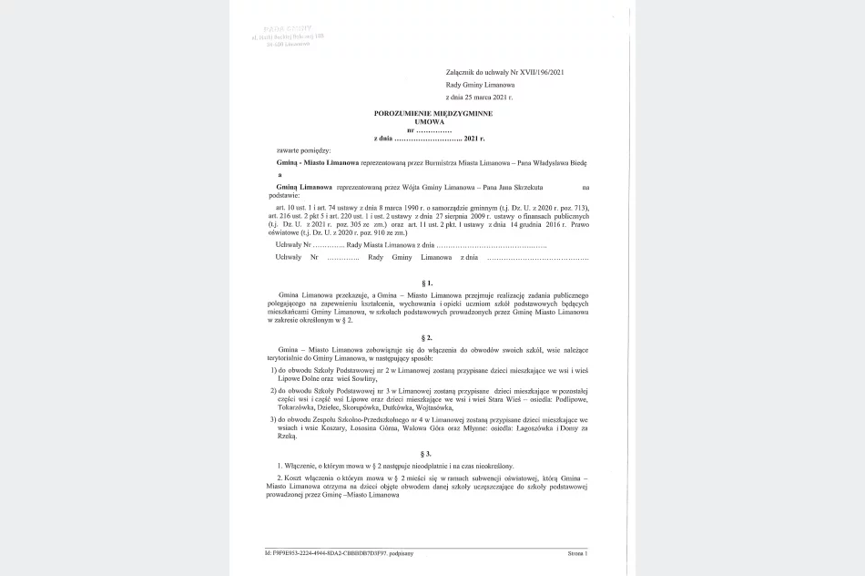 Projekt porozumienia w sprawie szkół - zdjęcie 3