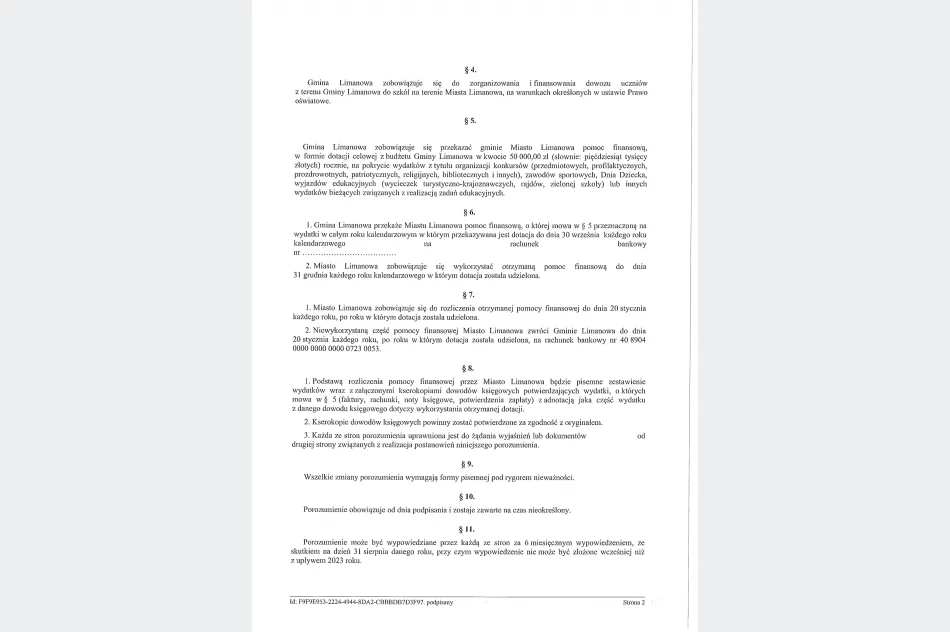 Projekt porozumienia w sprawie szkół - zdjęcie 4