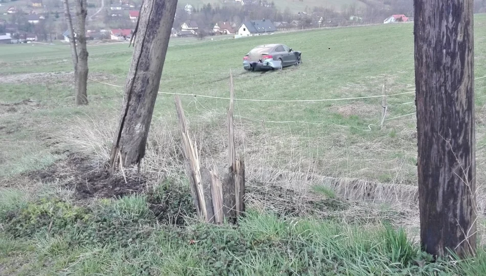 Zabrał cudze auto i uderzył w słup. Trzy kolizje na drogach regionu - zdjęcie 1