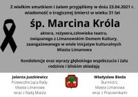 Kondolencje z powodu śmierci Marcina Króla - zdjęcie główne